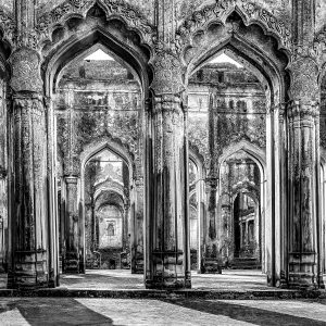 mughal-arches-lucknow-residency-india-architecture