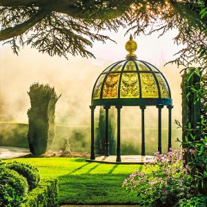 breaking-light-larnach-castle-new-zealand-gazebo-fine-art-print