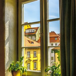 window-potted-plants-mala-strana-colorful-buildings-prague-czech-republic